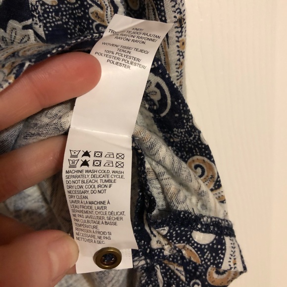 Lucky Brand Paisley Blouse - Picture 5 of 8